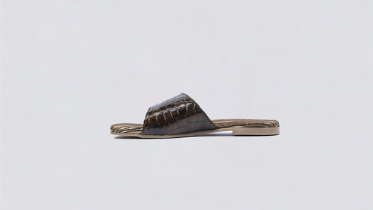 Fox Glove Crocodile Brown