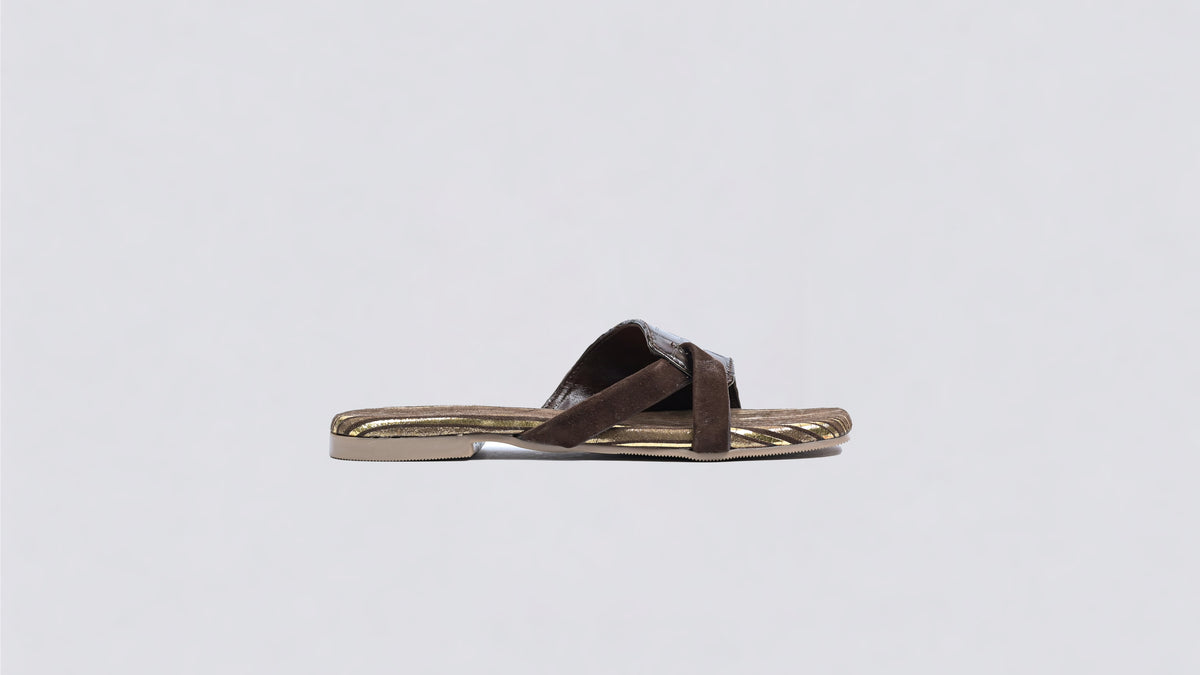 Fox Glove Crocodile Brown