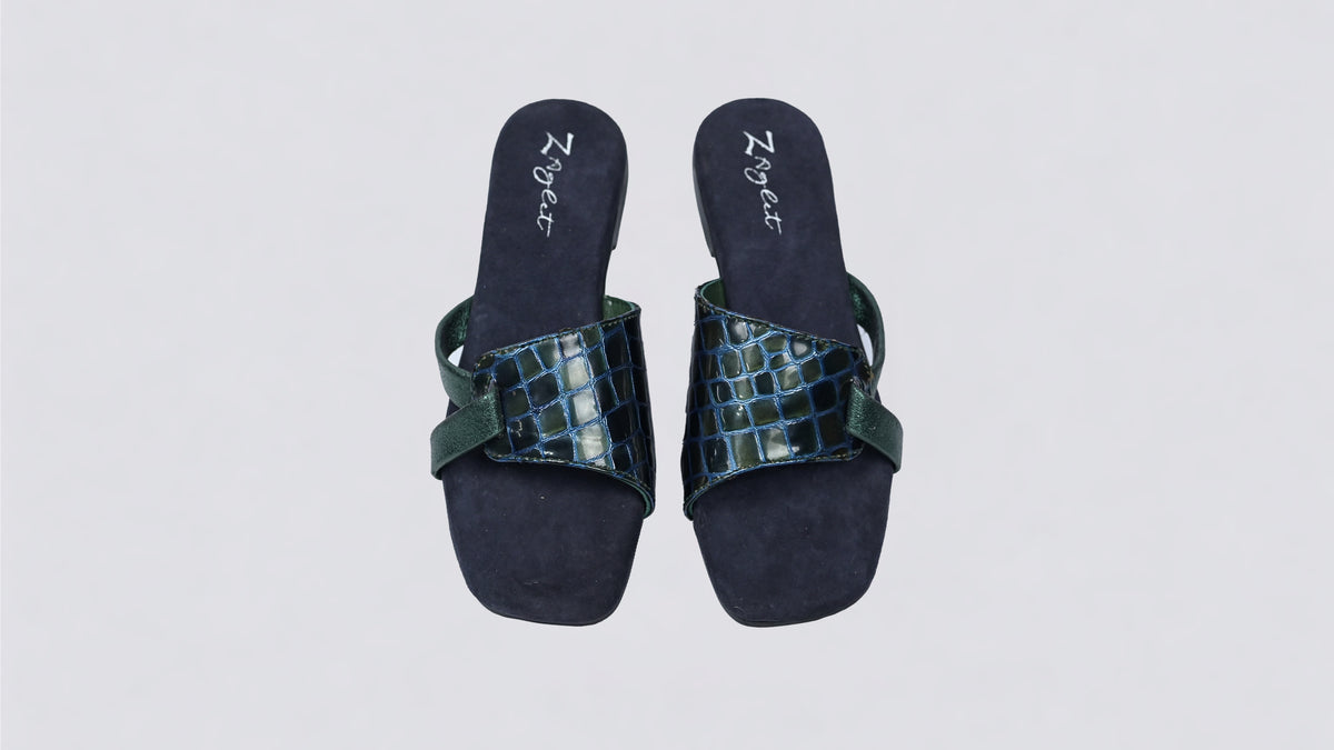 Fox Glove Crocodile Green
